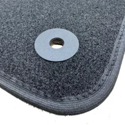 Kit 4 Tapis de sol Auto pour PEUGEOT 2008 I phase 2, 2016-2019, avec sigle 2008, moquette noire et clips, Neuf