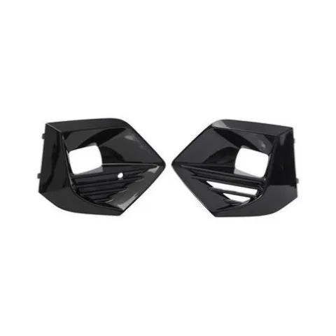Kit grilles de calandre droite & gauche pour PEUGEOT 2008 II ph.1 2019-2023, trou AB, noires brillantes, Neuves