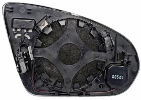 Miroir de rétroviseur extérieur gauche pour MERCEDES CLASSE A depuis 2018 (W177), asphérique, dégivrant, avec support de fixation, BLIS, anti-éblouissement, Neuf