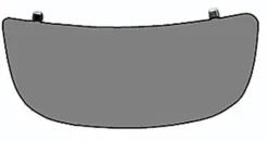 Miroir Glace rétroviseur droit pour NISSAN PRIMASTAR phase 2, 2006-2016, verre inférieur, à coller