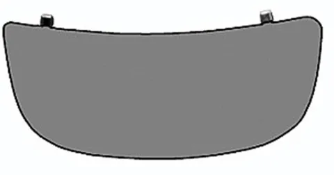 Miroir Glace rétroviseur droit pour NISSAN PRIMASTAR phase 2, 2006-2016, verre inférieur, à coller