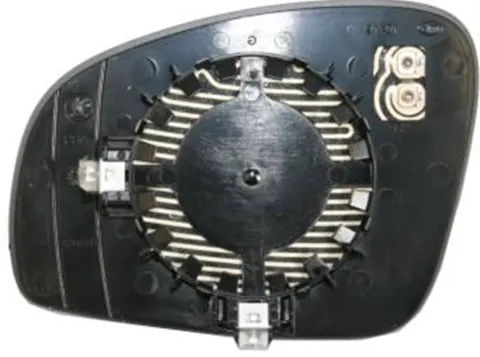 Miroir Glace rétroviseur droit pour SKODA FABIA II ph. 2 2010-2014, dégivrant, asphérique, Petit