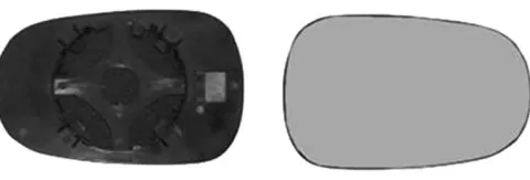 Miroir Glace rétroviseur droit pour RENAULT CLIO II phase 1, 1998-2001, à clipser, Neuf