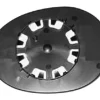 Miroir Glace rétroviseur droit pour TOYOTA AYGO I phase 2, 2009-2012, à clipser, Neuf