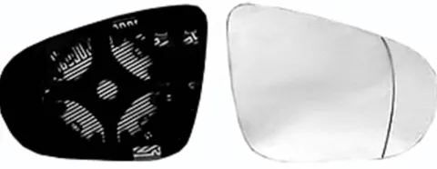 Miroir Glace rétroviseur droit pour VOLKSWAGEN GOLF VI GTI/GTD, 2009-2013 dégivrant, à clipser, Neuf