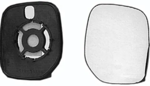 Miroir Glace rétroviseur droit pour CITROËN BERLINGO I phase 1, 1996-2002, dégivrant, à clipser