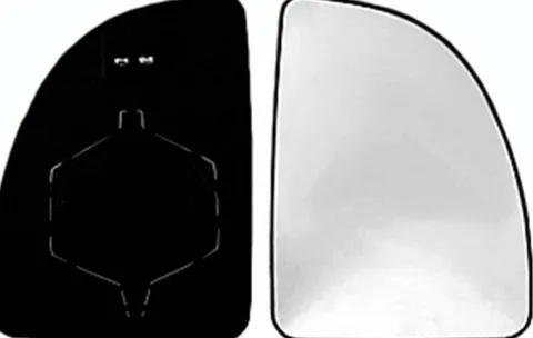 Miroir Glace rétroviseur droit pour PEUGEOT BOXER I phase 2, 2002-2006, verre supérieur, dégivrant