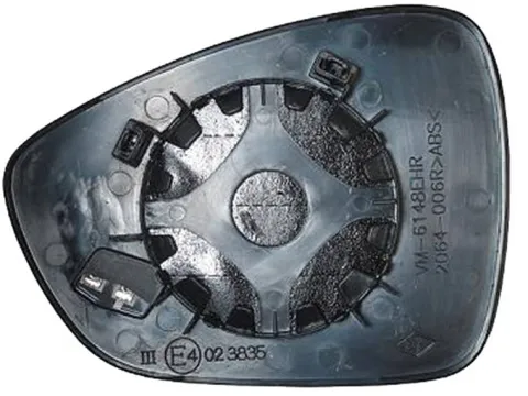 Miroir Glace rétroviseur droit pour CITROËN C4 PICASSO II phase 1, 2013-2016, dégivrant, à clipser