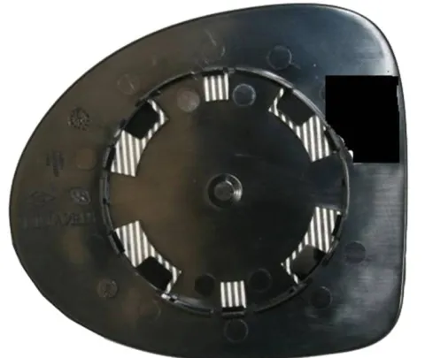 Miroir Glace rétroviseur droit pour RENAULT TWINGO II phase 1, 2007-2011, à clipser, Neuf