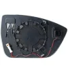 Miroir Glace rétroviseur extérieur gauche pour SEAT ATECA phase 1, 2016-2020, dégivrant, BLIS, Neuf