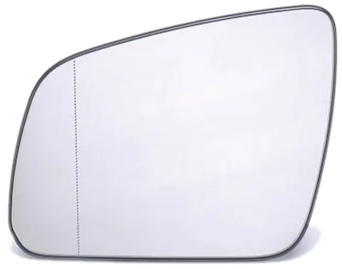 Miroir Glace rétroviseur gauche pour MERCEDES (W204) CLASSE C ph. 1 2007-2011, dégivrant, asphérique, Neuf