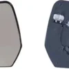 Miroir Glace rétroviseur gauche pour NISSAN MICRA III (K12) ph.3, 2009-2011, dégivrant, à clipser