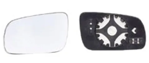 Miroir Glace rétroviseur gauche pour VOLKSWAGEN PASSAT B5 ph. 2 2000-2003, asphérique, Mod. Grand