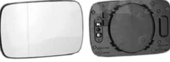 Miroir Glace rétroviseur gauche pour BMW série 3 E46 2001-2004, asphérique, blu, Neuf