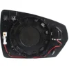 Miroir Glace rétroviseur gauche pour VOLKSWAGEN POLO VI phase 1, 2017-2021, dégivrant, asphérique, Système BLIS, Neuf