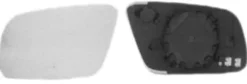 Miroir Glace rétroviseur gauche pour AUDI A3 I phase 2, 2000-2003, dégivrant, asphérique, à clipser