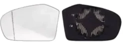 Miroir Glace rétroviseur gauche pour MERCEDES (W169) CLASSE A, 2004-2008 dégivrant, asphérique, Neuf