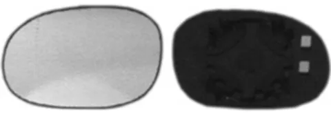 Miroir Glace rétroviseur gauche pour PEUGEOT 206 CC 2000-2007, à clipser, Neuf