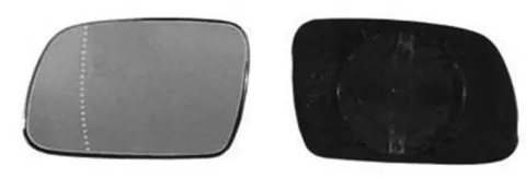 Miroir Glace rétroviseur gauche pour PEUGEOT 307 phase 1, 2001-2005, dégivrant, asphérique
