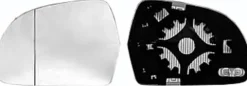 Miroir Glace rétroviseur gauche pour AUDI A4 IV ph. 1 2007-2011, Mod. >06/2009, dégivrant, asphérique, Neuf