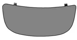 Miroir Glace rétroviseur gauche pour NISSAN PRIMASTAR phase 1, 2001-2006, verre inférieur, à coller