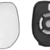 Miroir Glace rétroviseur gauche pour PEUGEOT PARTNER I phase 1, 1996-2002, dégivrant, à clipser