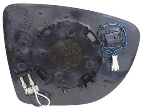 Miroir Glace rétroviseur gauche pour RENAULT CAPTUR, 2018-2019, Système BLIS, dégivrant, asphérique, à clipser, Neuf