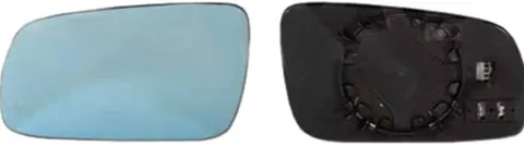 Miroir Glace rétroviseur gauche pour AUDI A6 I 1994-1997, asphérique, bleu, Mod. Grand