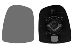 Miroir Glace rétroviseur gauche pour RENAULT TRAFIC II ph.2, 2006-2014, verre supérieur, à clipser