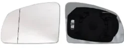 Miroir Glace rétroviseur gauche pour OPEL MERIVA A phase 1, 2003-2006, asphérique, à clipser, Neuf