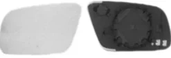 Miroir Glace rétroviseur gauche pour AUDI A3 I phase 2, 2000-2003, bleu, asphérique, à clipser, Neuf