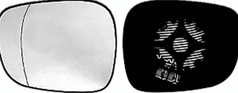 Miroir Glace rétroviseur gauche pour BMW X1 E84 ph. 1 2009-2012, dégivrant, anti-éblouissant ELECTRO chroméD, Neuf