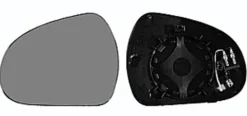 Miroir Glace rétroviseur gauche pour PEUGEOT 207 phase 1, 2006-2009, asphérique, à clipser, Neuf