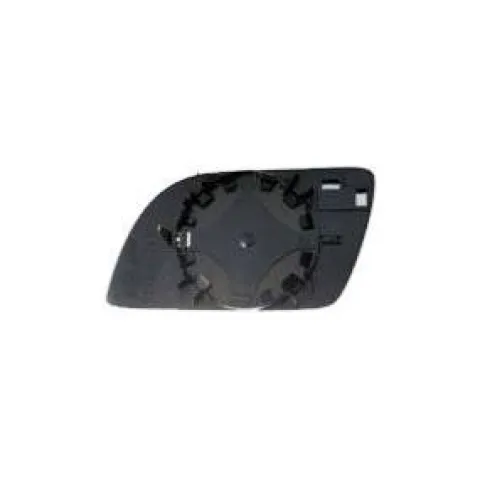 Miroir Glace rétroviseur gauche pour VOLKSWAGEN POLO IV phase 1, 2001-2005, asphérique, à clipser
