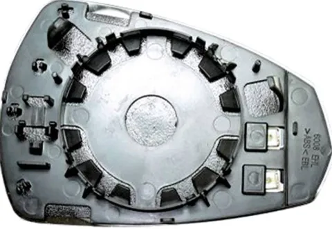 Miroir Glace rétroviseur gauche pour AUDI A3 III ph.1 BERLINE 2013-2016, dégivrant, asphérique
