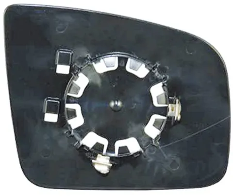 Miroir Glace rétroviseur gauche pour MERCEDES VIANO phase 2 (W639) 2010-2014, asphérique, à clipser