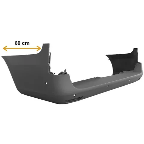 Pare chocs arrière pour MERCEDES VITO III (W447) 2014-2019, châssis long, trous radar, brides angle mort, Neuf à peindre
