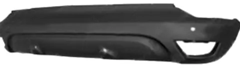 Pare chocs arrière pour RENAULT CAPTUR, 2013-2017, trous capteurs radar, Noir, Neuf