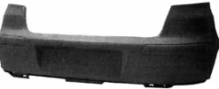 Pare chocs arrière pour SEAT IBIZA III phase 1, 2002-2006, Neuf à peindre