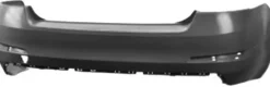 Pare chocs arrière pour SKODA OCTAVIA III phase 1 2013-2016, Noir, Neuf
