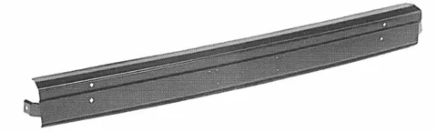 Pare chocs avant centrale pour FIAT DUCATO I ph. 2 1990-1994, noir, Neuf
