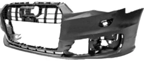 Pare chocs avant pour AUDI A6 IV ph. 2 2014-2018, trous lave-phares et moulure, Neuf