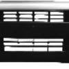 Pare chocs avant pour FIAT FIORINO III Cargo, 2008-2016, (partie supérieure argentée), noir, Neuf