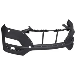 Pare chocs avant pour HYUNDAI TUCSON III phase 2, 2018-2020, trous lavephares, noir sans apprêt, Neuf à peindre