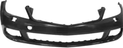 Pare chocs avant pour MERCEDES (W204) CLASSE C ph. 1 2007-2010,trous lave phares, cache crochet, Mod. AMG, Neuf à peindre