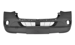 Pare chocs avant pour MERCEDES SPRINTER III depuis 2018 (W907-W910), avec trous feux antibrouillard, noir, Neuf