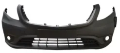 Pare chocs avant pour MERCEDES VITO III (W447) 2019-2024, avec cache crochet, avec antibrouillard, gris, trou pour la recharge électrique, Mod. E-VITO, Neuf