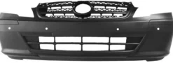 Pare chocs avant pour MERCEDES VITO II phase 2 (W639), 2010-2014, trous radar, Noir, Neuf