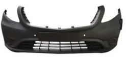 Pare chocs avant pour MERCEDES VITO III (W447) 2019-2024, avec cache crochet, avec 4 trous PDC+2 trous Park Assist, trou pour la recharge électrique, Mod. E-VITO, Neuf