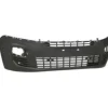 Pare chocs avant pour PEUGEOT PARTNER III ph.1 2018-2024, cache crochet, trous radar + supports, noir gaufré, Neuf